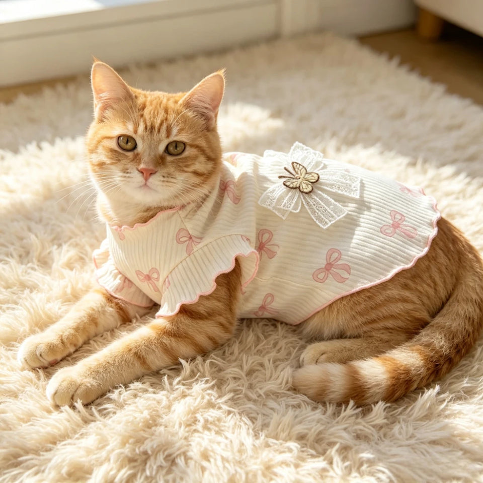 Elastic Dog Tshirt Soft Pet Vest Breathable Lightweight Summer Wear Comfortable for Small Dogs Cats Cute Design Pet Clothing