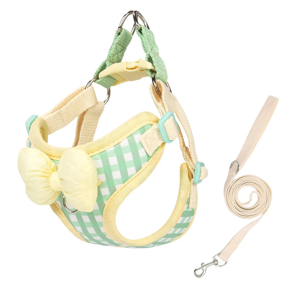 New dog leash pet chest back outdoor puppy bear teddy chest strap breathable walking dog leash