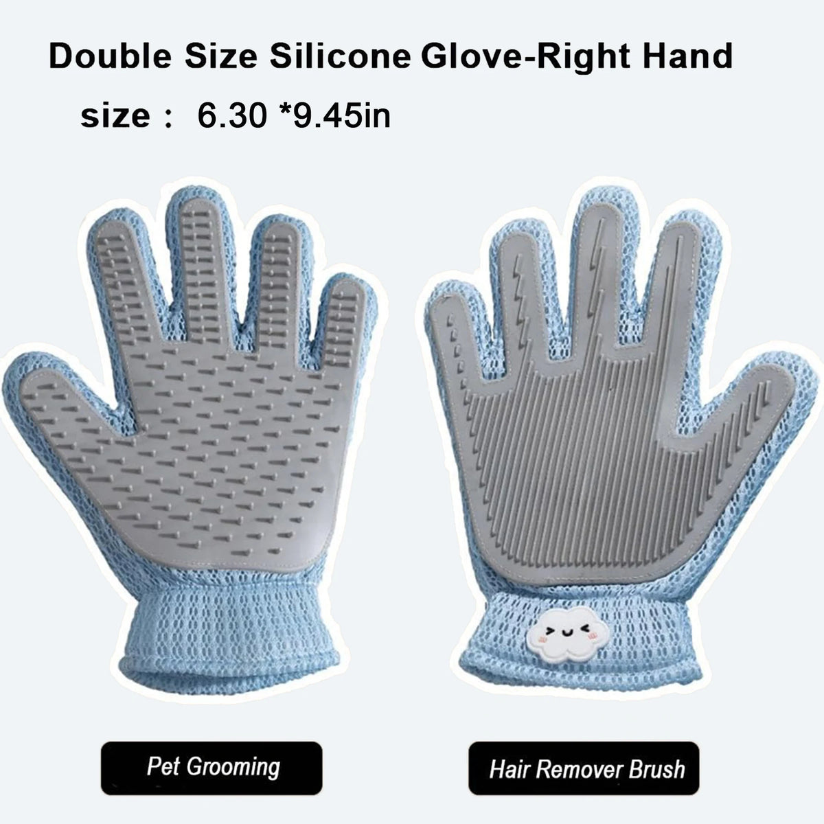 Double-Sided Pet Grooming & Deshedding Glove