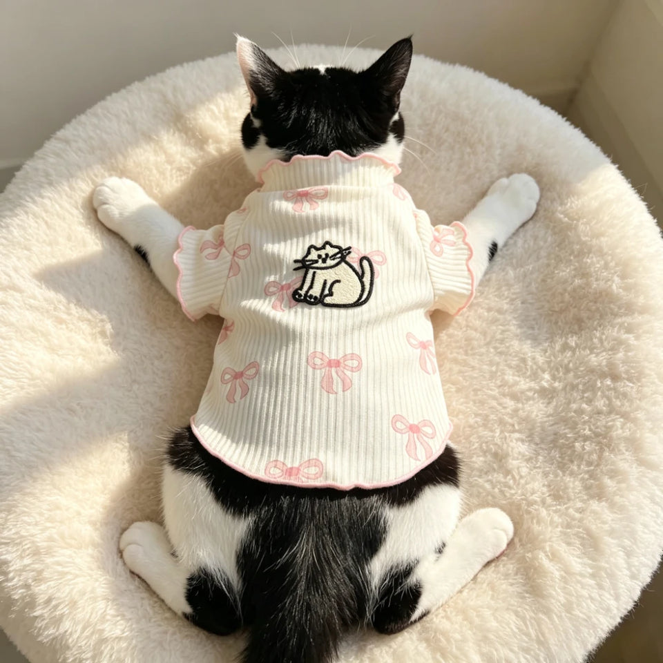 Soft Elastic Dog Tshirt Pet Vest Summer Wear Comfortable for Small Dogs Cats Cute Design Lightweight Breathable Pet Clothing Summer Outfit