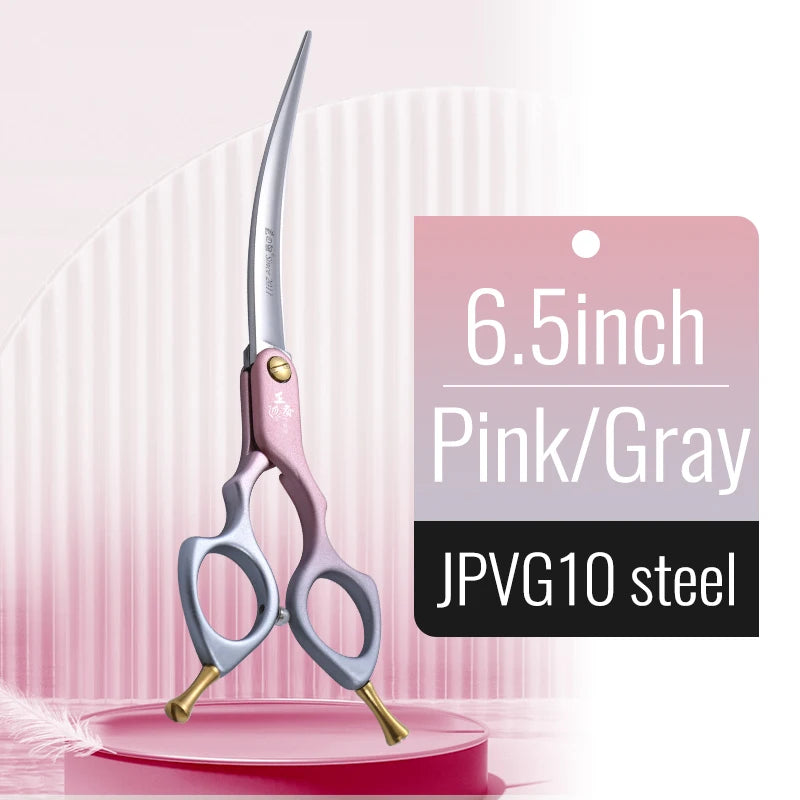 Professional 440C Curved Dog Grooming Shears
