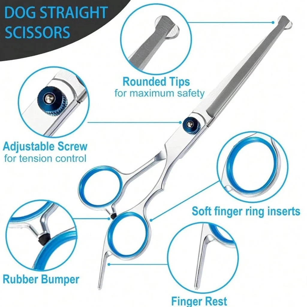 Professional Pet Grooming Scissors Kit
