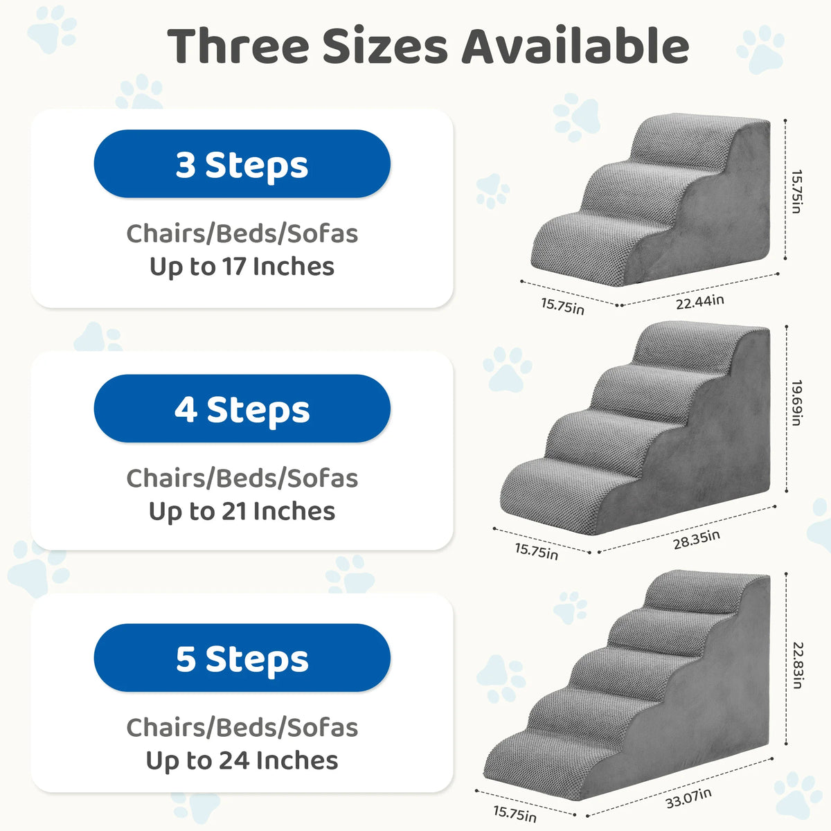High-Density Foam Dog Stairs & Ramp