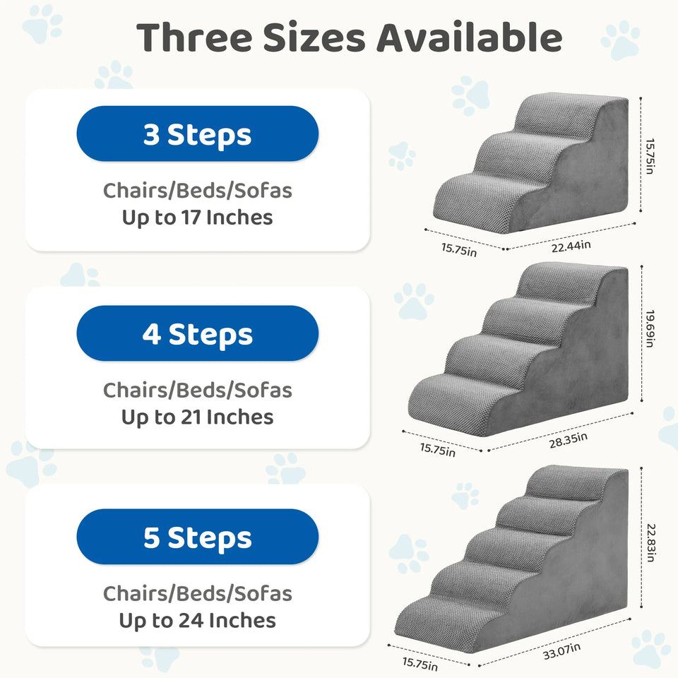 High-Density Foam Dog Stairs & Ramp
