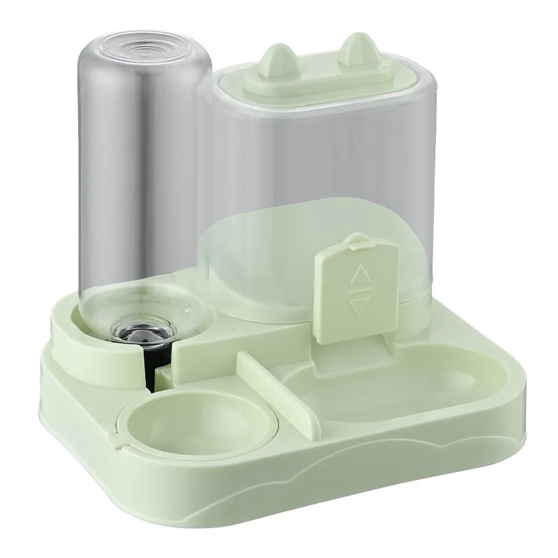 New Cat Double Bowl Automatic Pet Bowl Feeder Cat Drinker Cat Basin Cat Dog Bowl Pet Supplies