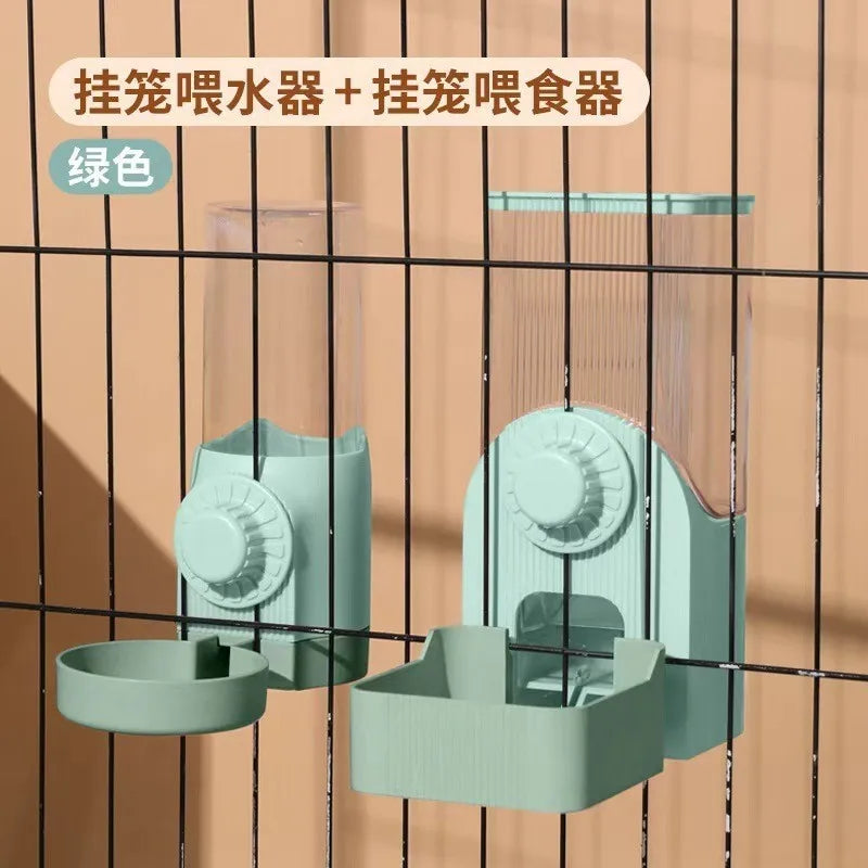 Pet Hanging Cage Drinking Water Device Hanging Cage Dog Basin Dog Drinking Water Pet Supplies Cat Bowl Automatic Feeder