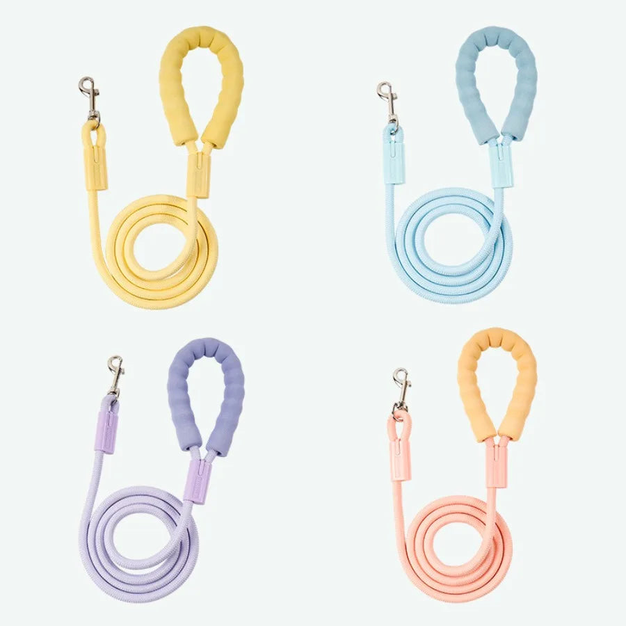 Dopamine cross-border dog rope pet supplies traction rope colorful nylon round rope outdoor dog walking rope dog traction rope