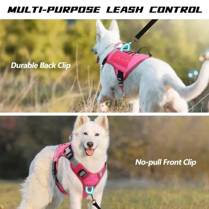Reflective No-Pull Tactical Dog Harness