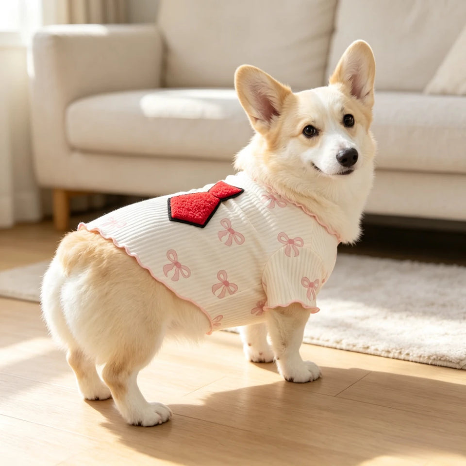 Lightweight Breathable Summer Dog Tshirt Pet Vest Elastic Soft Comfortable for Small Dogs Cats Cute Design Pet Clothing Outfit Wear