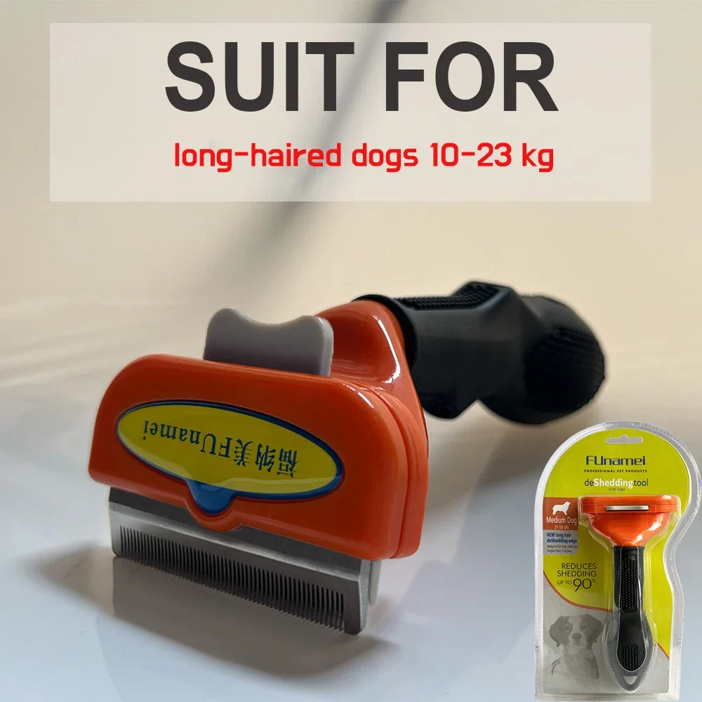 Massage & Deshedding Brush for Dogs and Cats