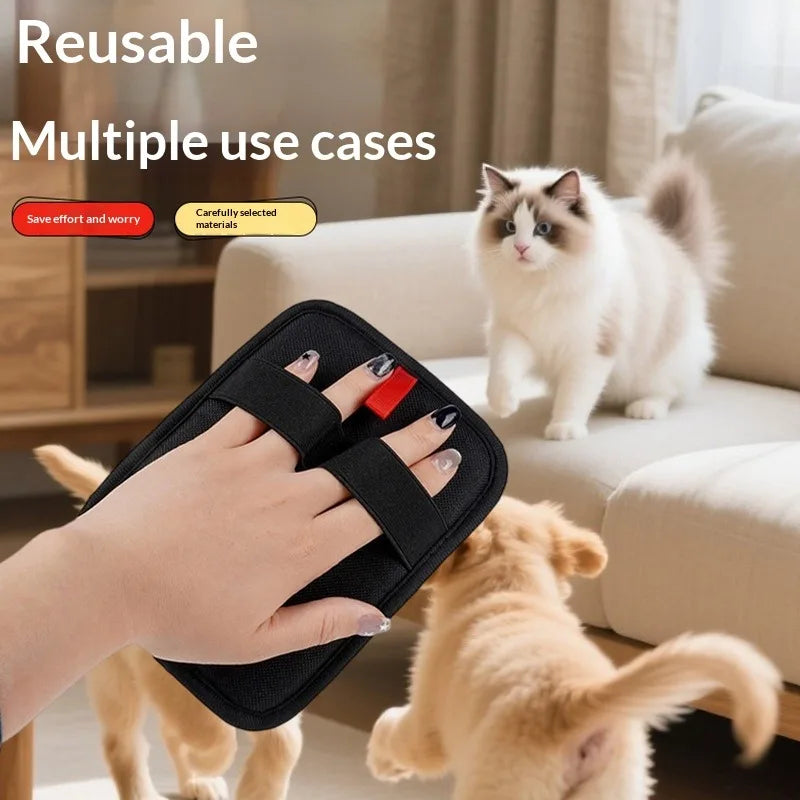 Pet Deshedding Glove Adjustable Straps Soft Hair Cleaning for Indoor Dogs Cats Daily Grooming Owners pet products pet grooming glove dog