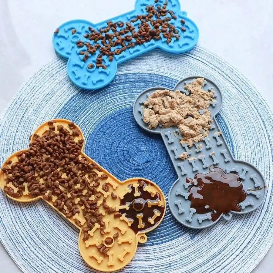 1pc Durable Interactive Pet Licking Pad, Silicone Slow Eating Mat For Dogs & Cats, Wall Stick Suction Feeding Plate For Bath Time, Boredom Breaker Puppy Stuff, Easy To Clean SP260514161757679202332