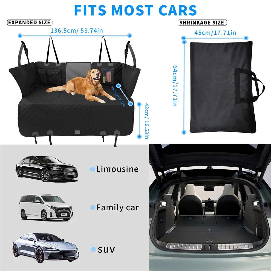 Waterproof Dog Back-Seat Hammock & Extender