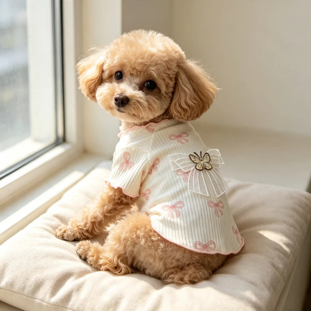 Elastic Dog Tshirt Soft Pet Vest Breathable Lightweight Summer Wear Comfortable for Small Dogs Cats Cute Design Pet Clothing