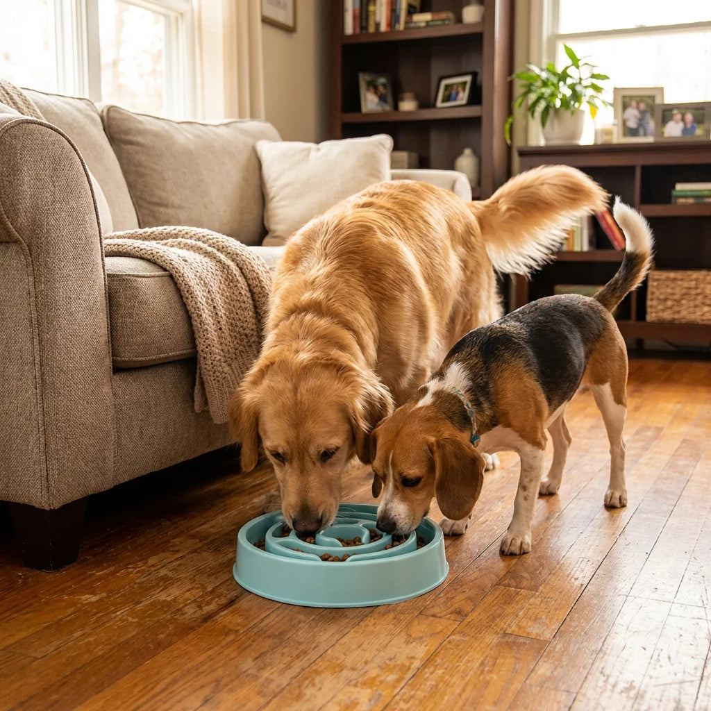Non-Slip Maze Slow Feeder Bowl for Pets