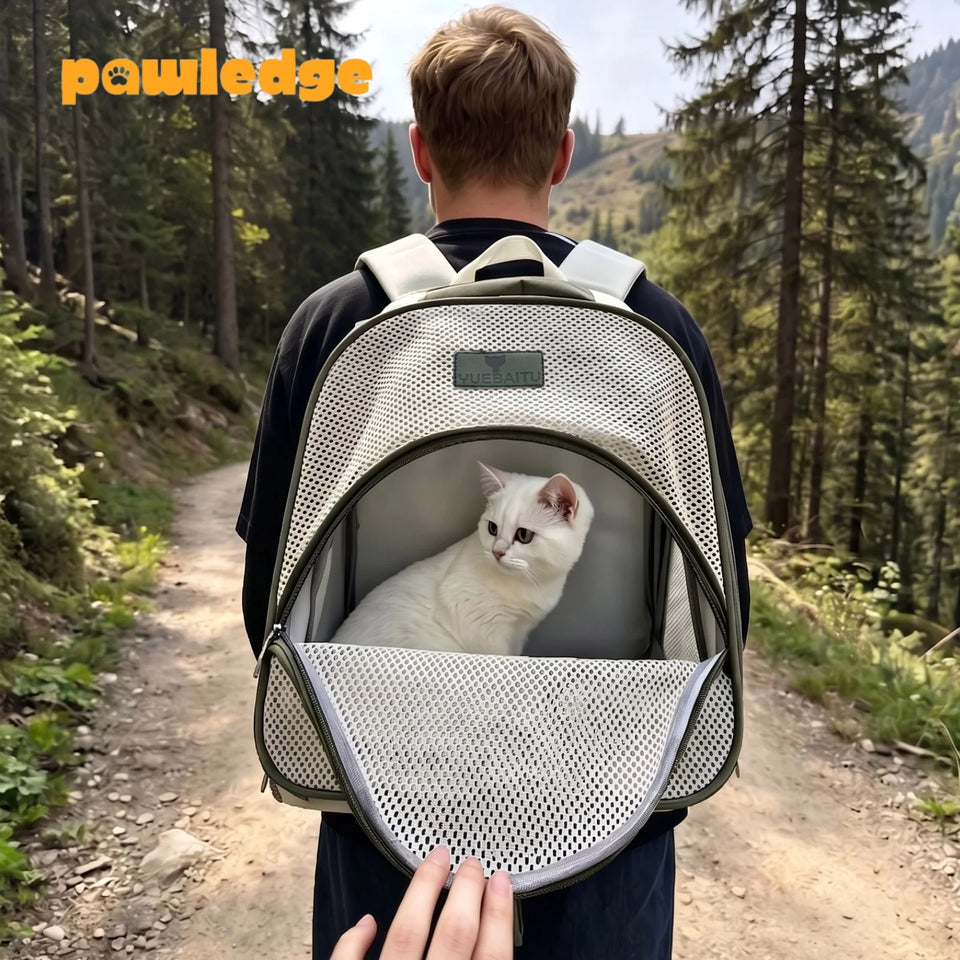 Breathable Pet Carrier Backpack for Cats & Small Dogs