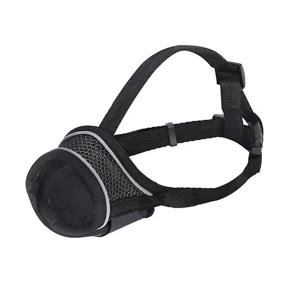 Breathable Adjustable Dog Muzzle Anti-Bite Mask  - Soft for Chewing Prevention & Grooming (Comfort Fit, Secure Buckle)