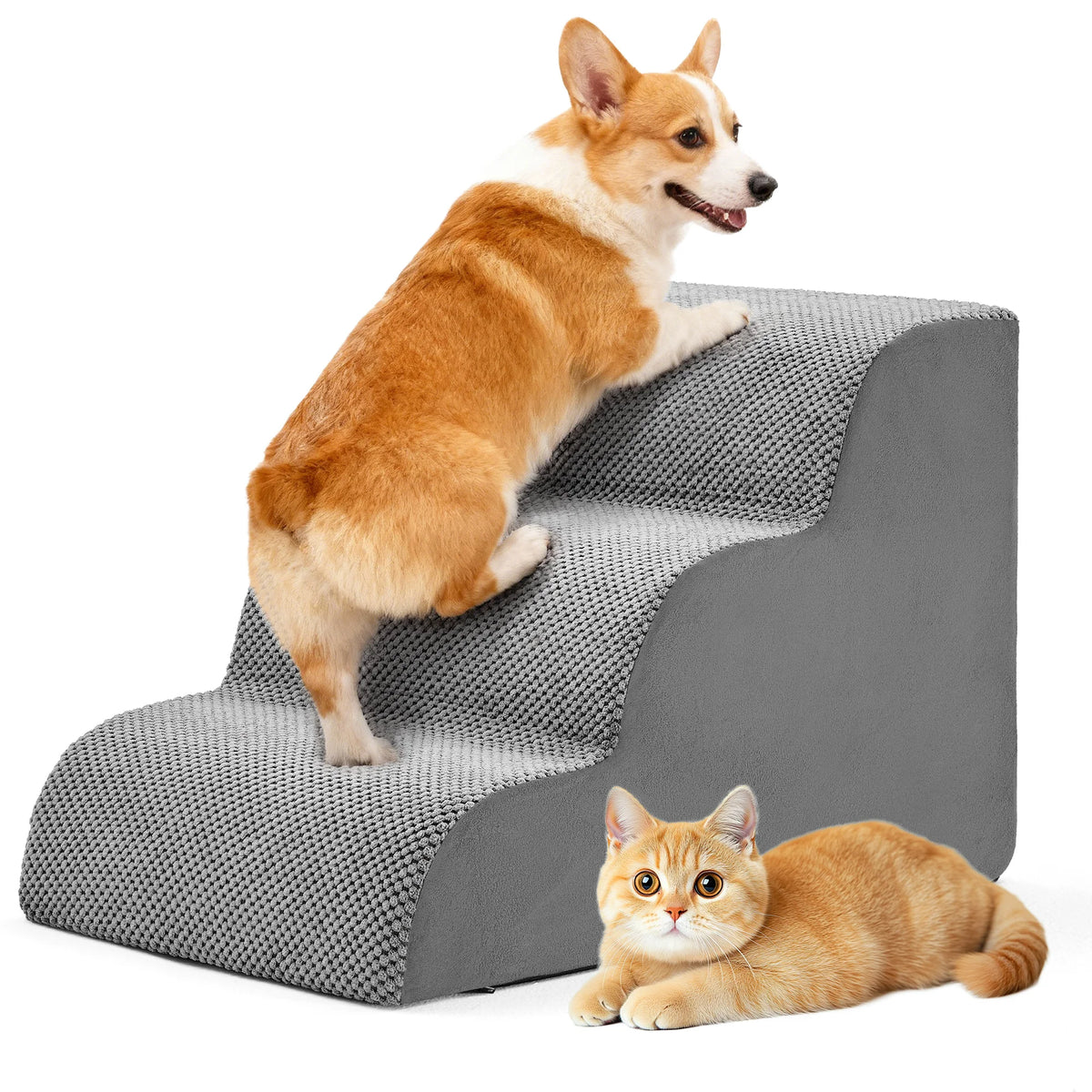 High-Density Foam Dog Stairs & Ramp