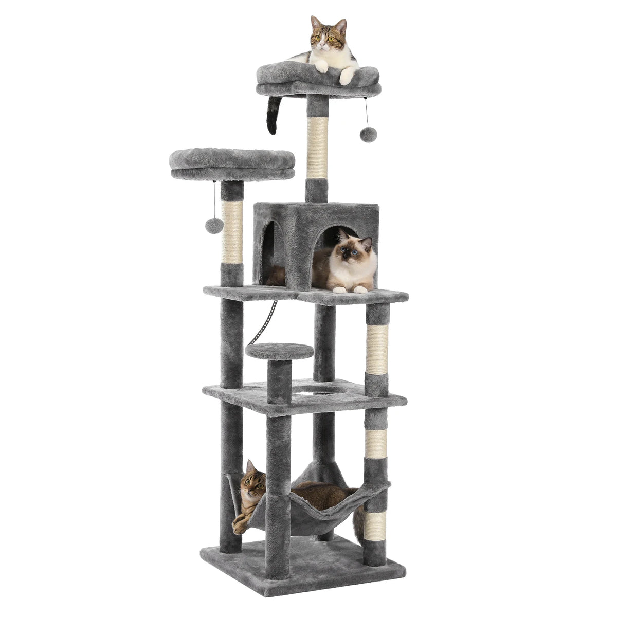 Large Multi-Level Cat Tower with Caves & Perches