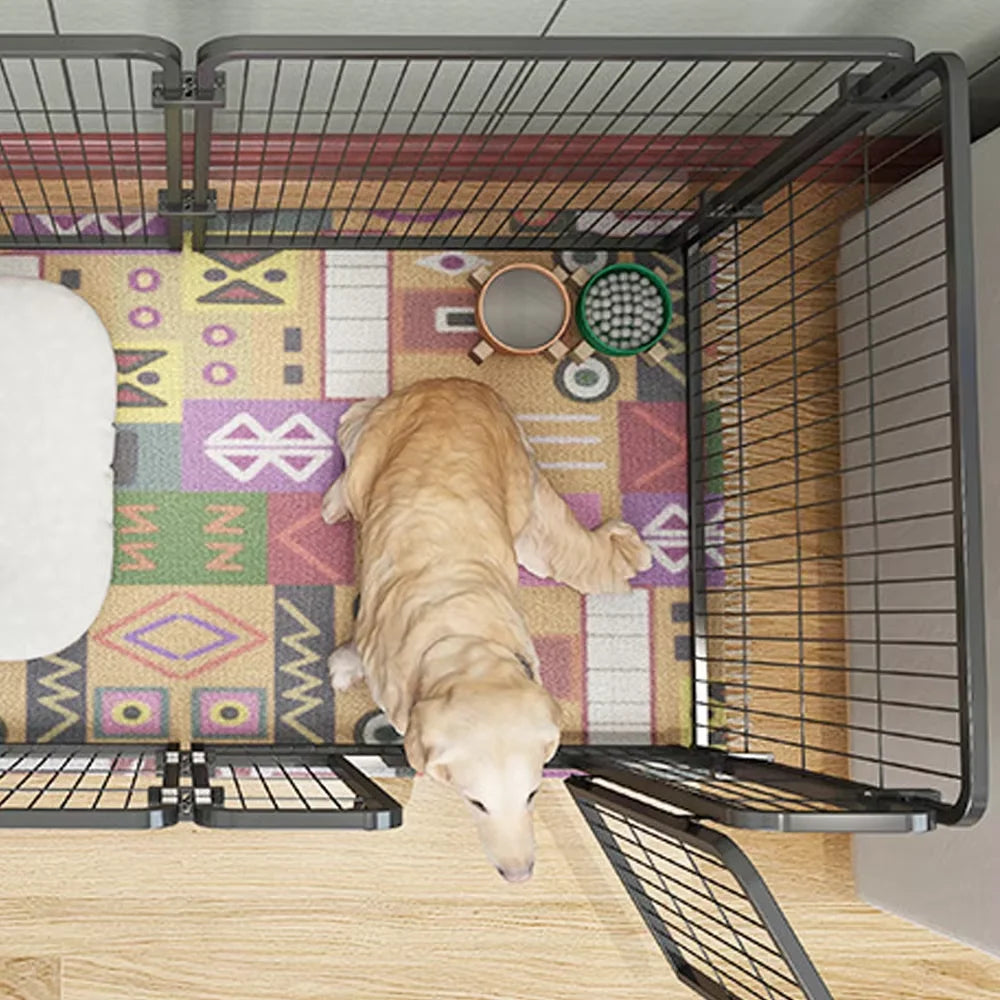 Foldable 6-Panel Pet Playpen & Safety Fence