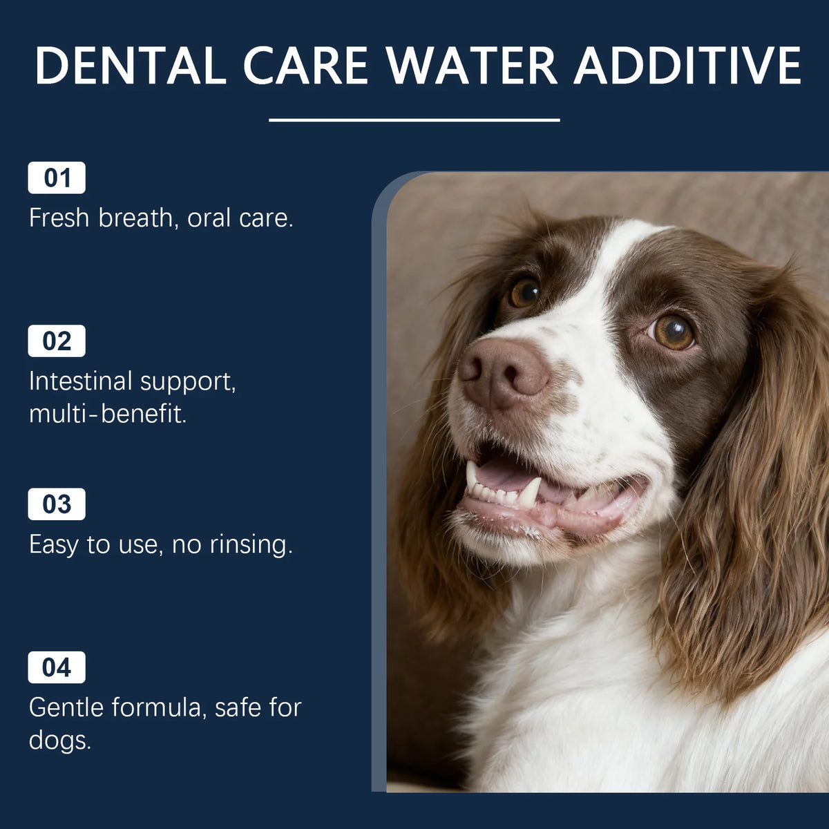 100ml Dog Cat Bad Breath Treatment Dental Water Additive Plaque Tartar Control No Brushing Teeth Cleaner Pet Oral Hygiene Solution Mouthwash Freshener for Puppy Kitten Daily Care Remover Natural Safe Effective Easy to Use Dro