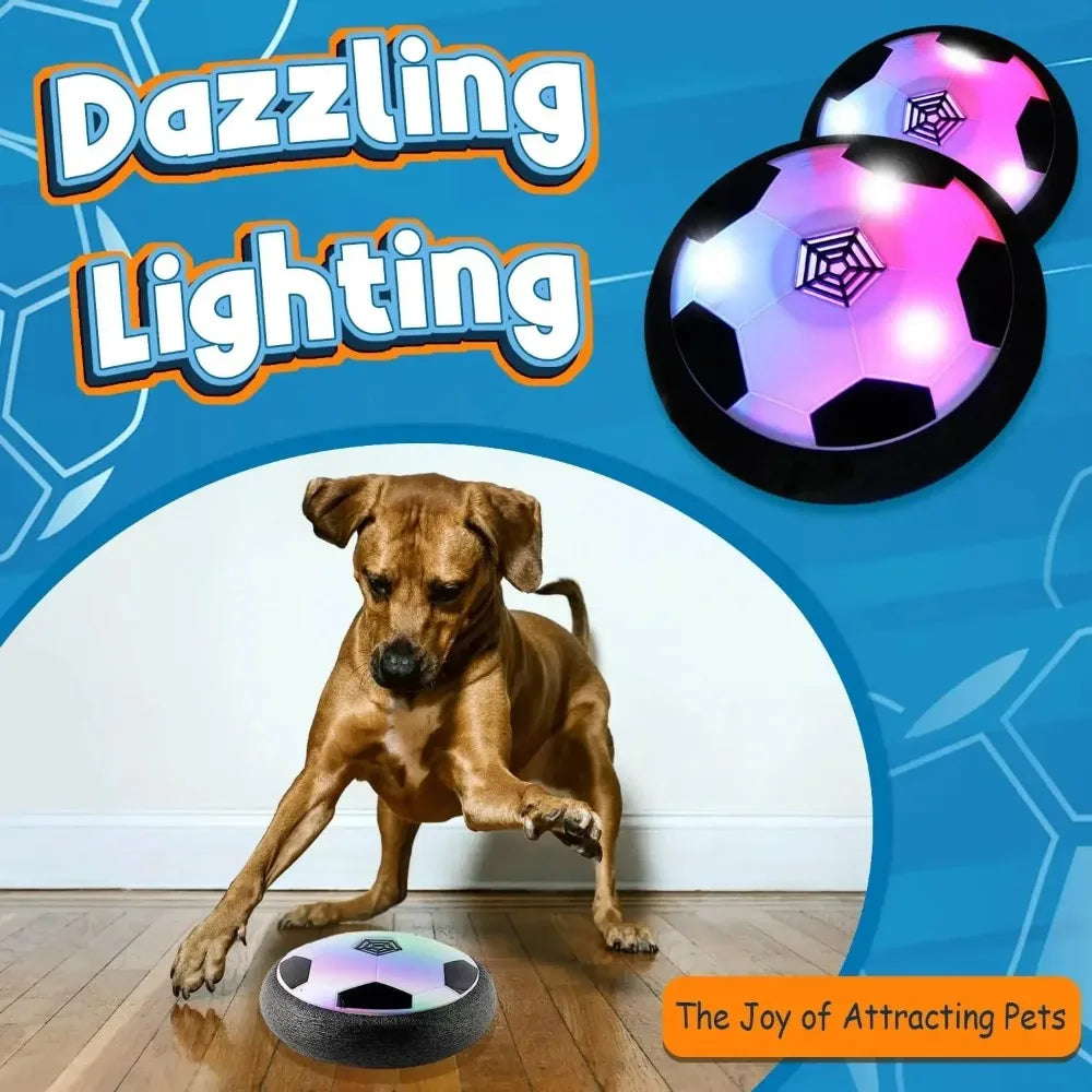 Magic UFO Ball Dog Pet Interactive Toy Flying Saucer Football With Music LED Light Indoor Outdoor Game Pet Toy Ball Kids Children Birthday Gift