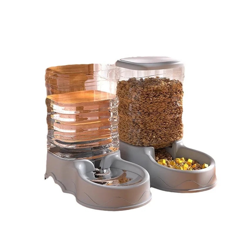 Automatic feeder cat food pet dog water dispenser water flow without electric kettle cat food basin supplies