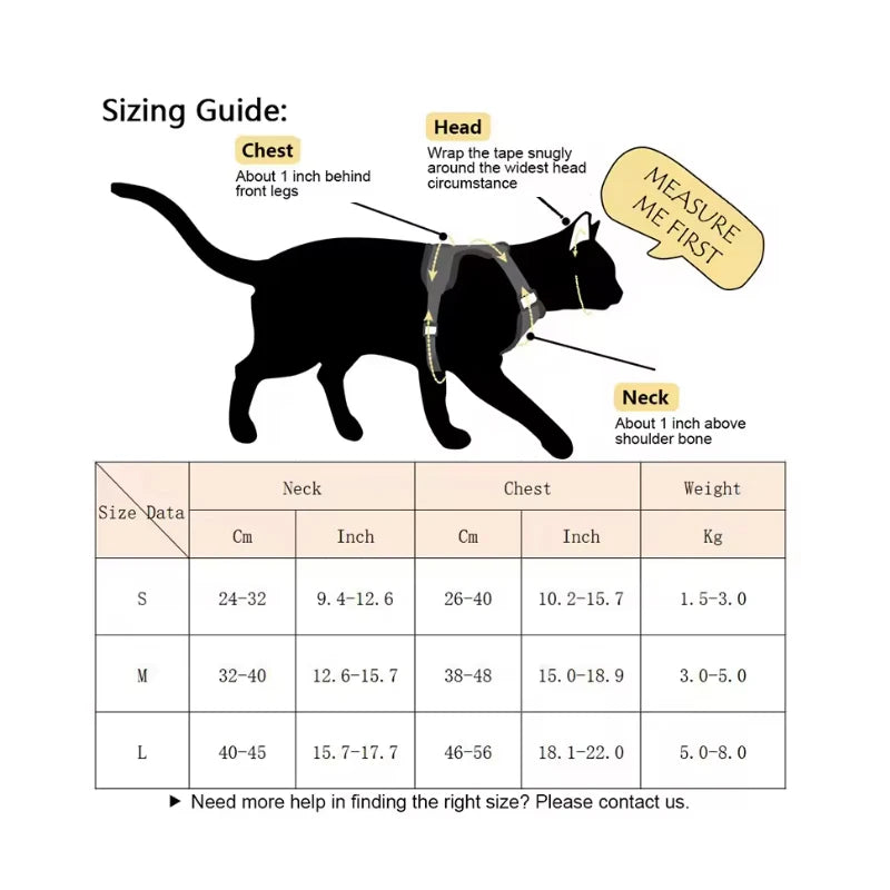 Fashion Cat Dog Harness and Leash Set for Cats Small Dogs Cute Dog Harness  Perfect for Outdoor Adventures and Carrying Treats