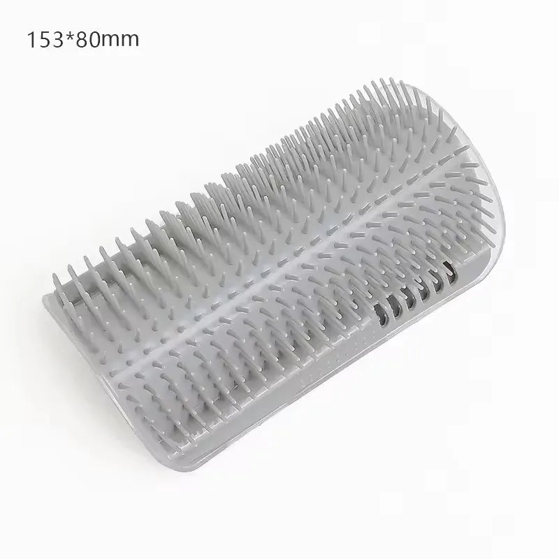 Pet Cat Corner Scrubber Massager Brush, Wall‑Mount Cat Scratcher Grooming Comb, Massage Corner Brush for Pet Cat Supplies