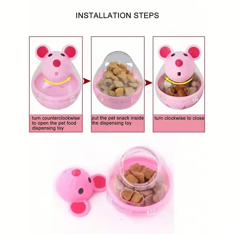 Treat-Dispensing Tumbler Ball for Cats