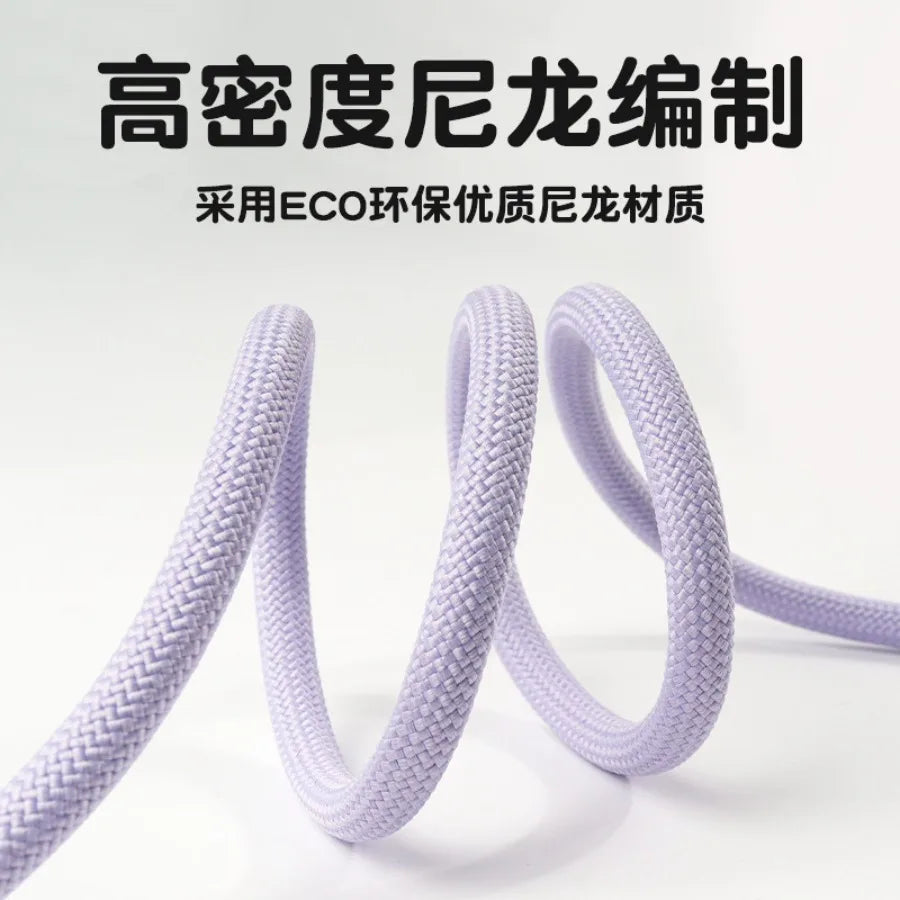 Dopamine cross-border dog rope pet supplies traction rope colorful nylon round rope outdoor dog walking rope dog traction rope