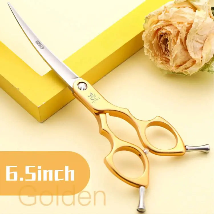 Professional 440C Curved Dog Grooming Shears