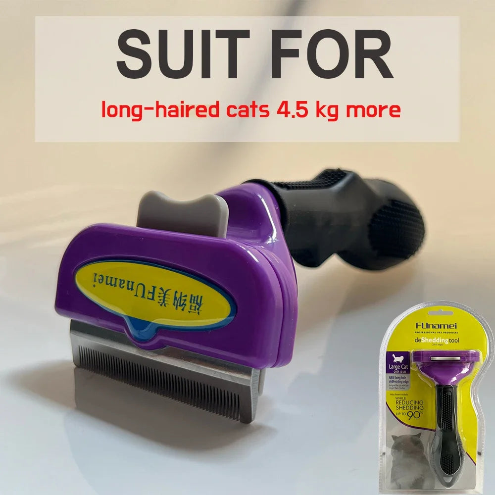 Massage & Deshedding Brush for Dogs and Cats