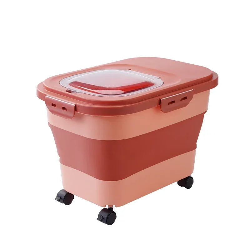 Collapsible Airtight Pet Food Storage Container