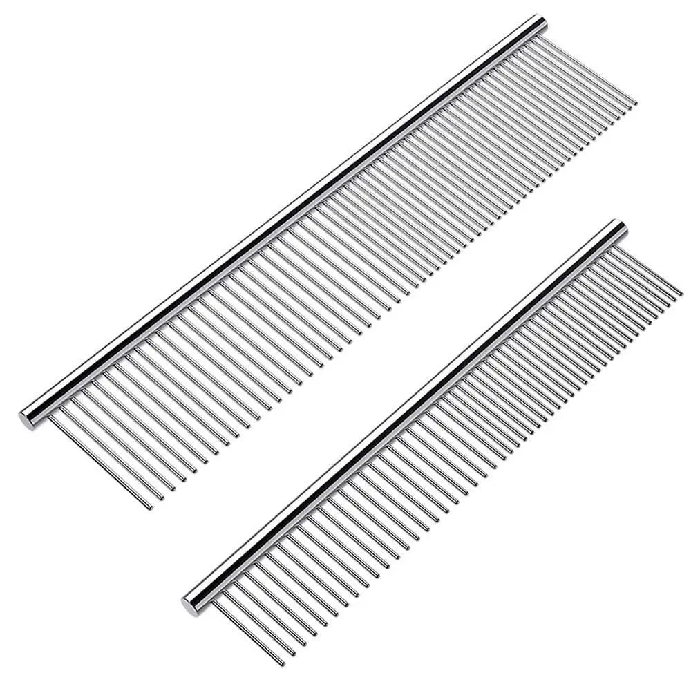 Cat and Dog Stainless Steel Comb Grooming Comb to Remove Loose Hair Needle Comb Detangling Comb Pet Comb