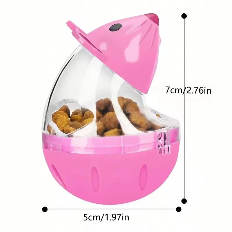 Treat-Dispensing Tumbler Ball for Cats