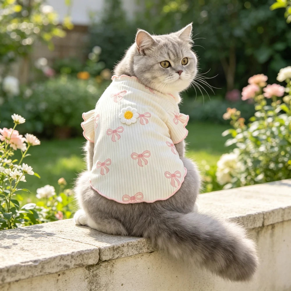 Elastic Dog Tshirt Soft Pet Vest Breathable Lightweight Summer Wear Comfortable for Small Dogs Cats Cute Design Pet Clothing