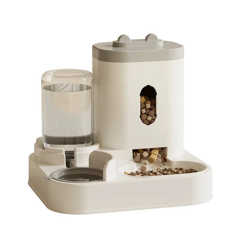 Automatic Pet Feeder, Fountain & Storage Station
