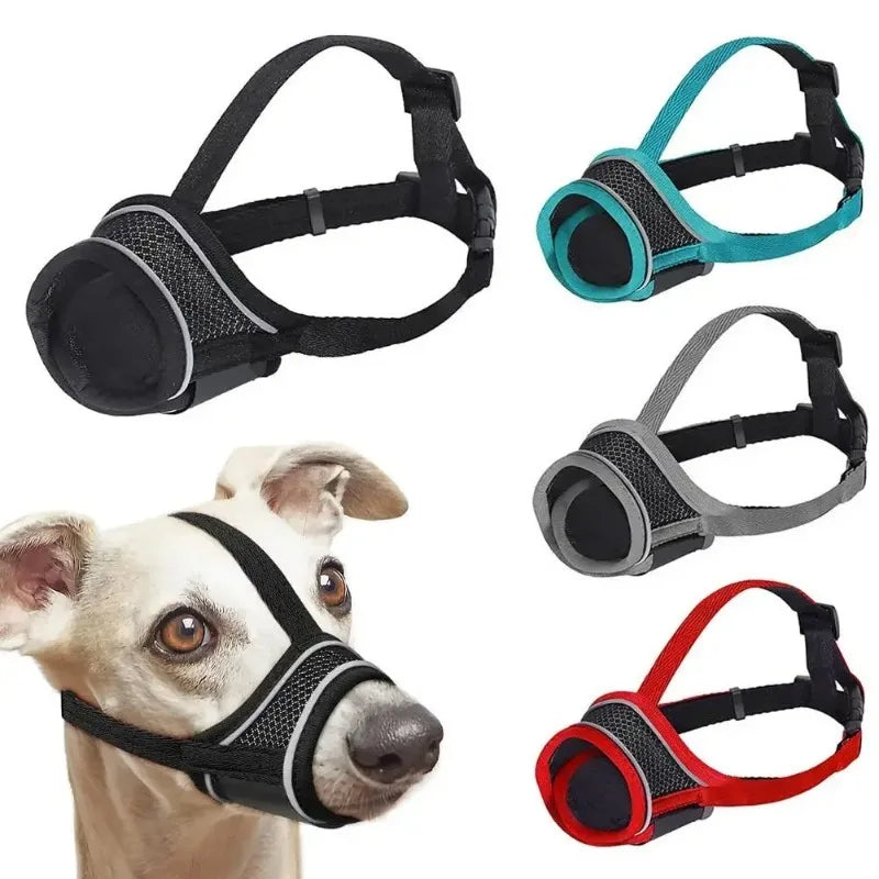 Breathable Adjustable Dog Muzzle Anti-Bite Mask  - Soft for Chewing Prevention & Grooming (Comfort Fit, Secure Buckle)
