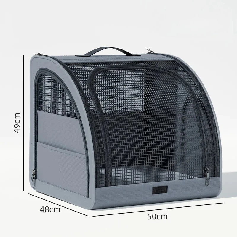 Foldable Pet Carrier Backpack for Cars & Travel