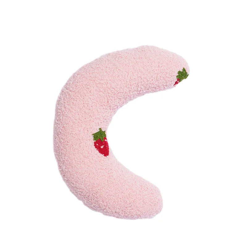 NEW 2026 Cat Moon Shaped Pillow Super Soft Plush Half Donut Pillow Pet Toy Cat Sleeping Pillow, Dog Universal Mat, Pet Supplies