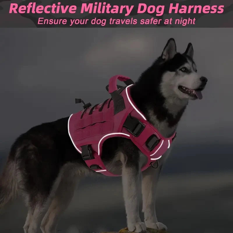 Reflective No-Pull Tactical Dog Harness