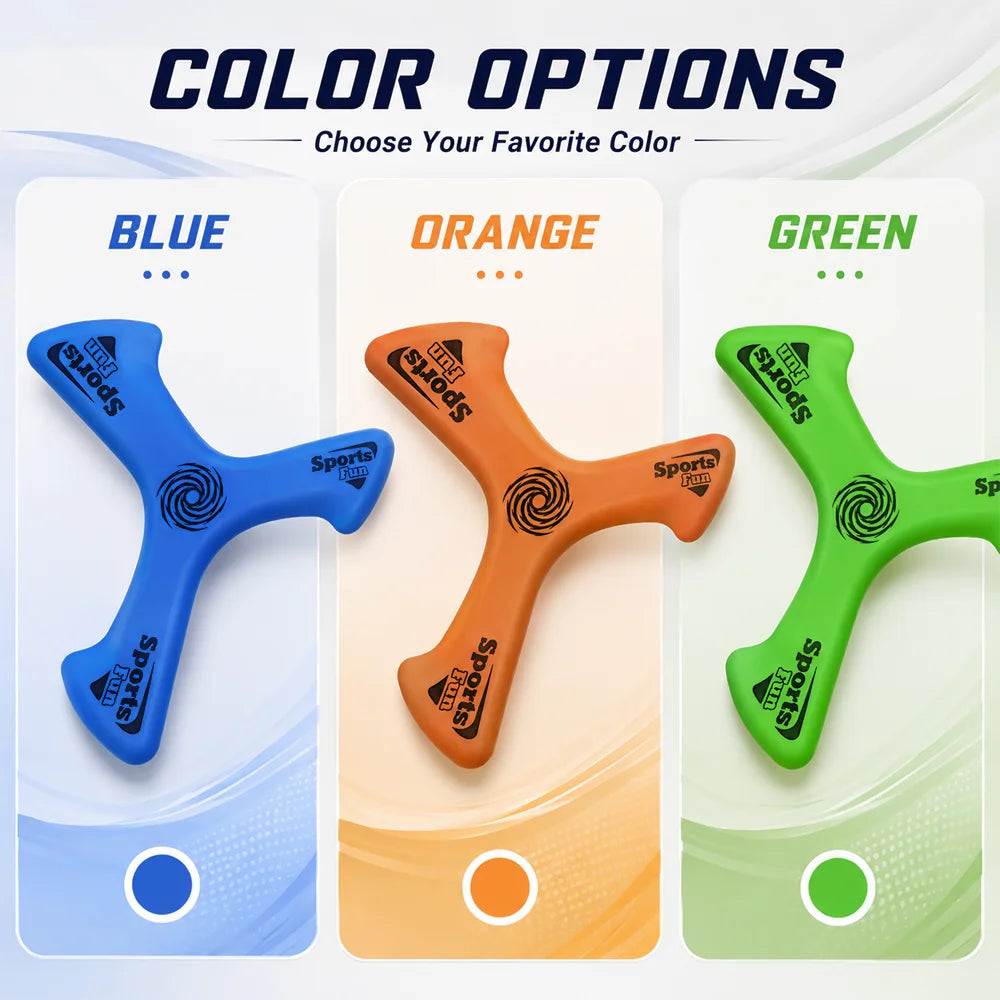 Outdoor Interactive Dog Boomerang Toy Three Wings Pet Flying Disc Lightweight Safe Bite Resistant Puppy Training Throw Play Toy Pet Entertainment Supplies