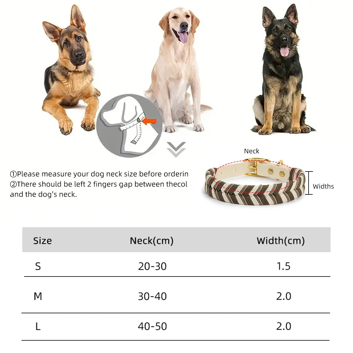 Colorful Adjustable Collar for Dogs & Cats
