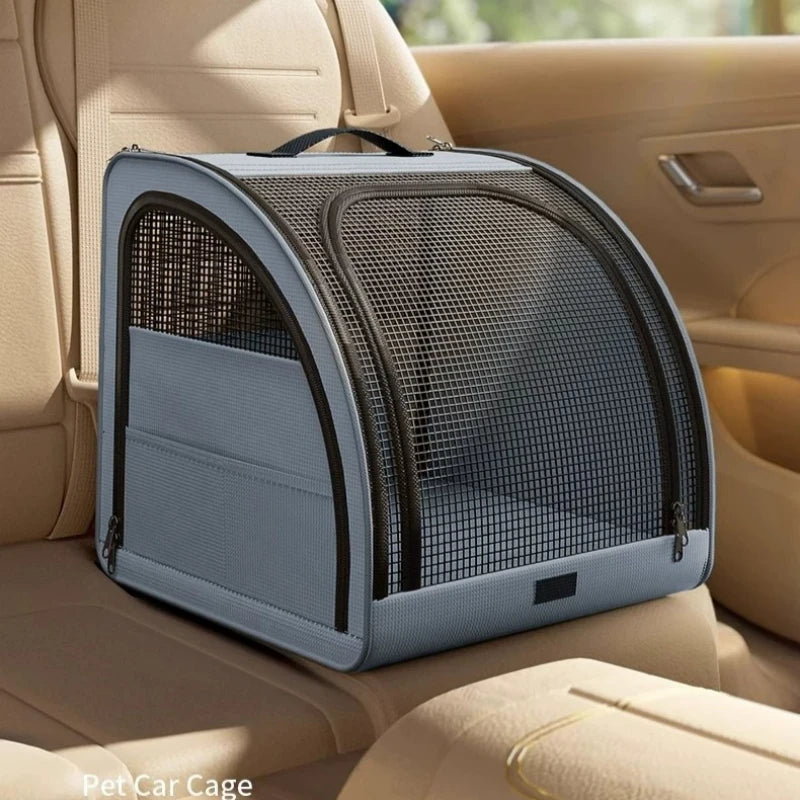 Foldable Pet Carrier Backpack for Cars & Travel