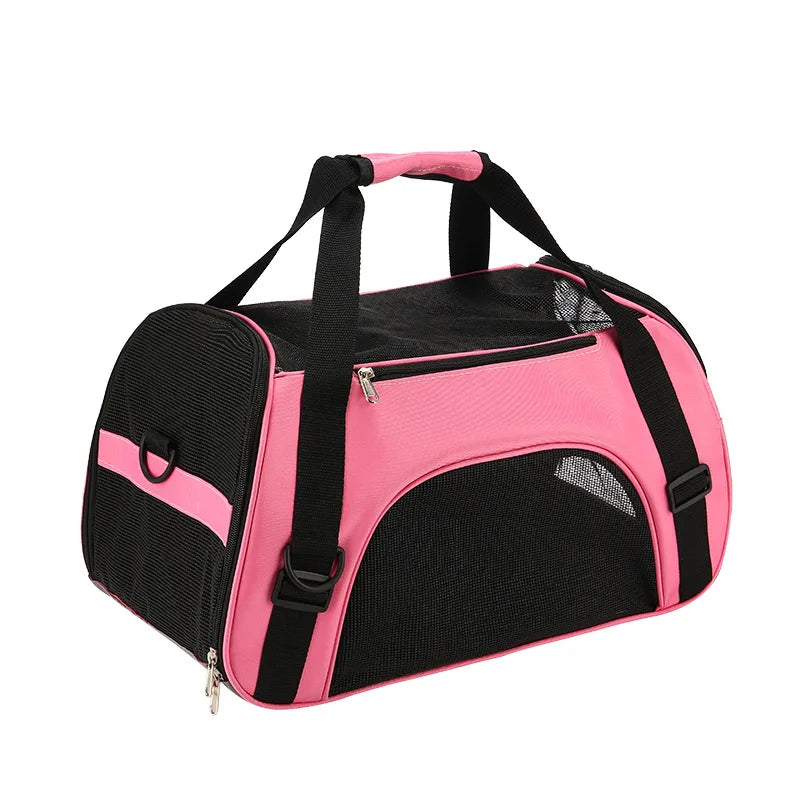 Cat Bags Portable Dog Carrier Bag Mesh Breathable Pet Puppy Travel Bags for Small Dogs Foldable Cats Handbag Bag Transport Bag