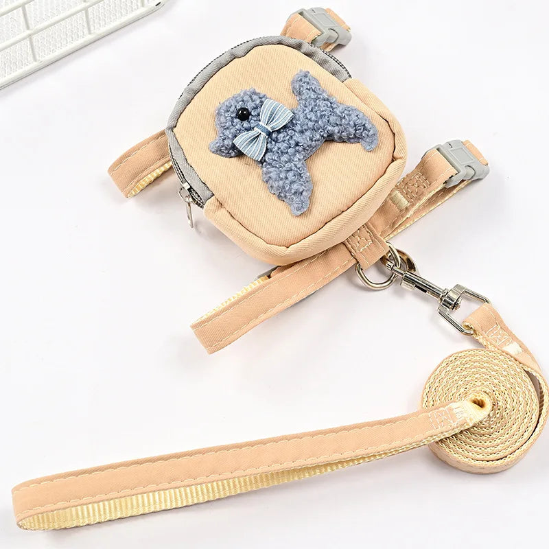 Fashion Cat Dog Harness and Leash Set for Cats Small Dogs Cute Dog Harness  Perfect for Outdoor Adventures and Carrying Treats