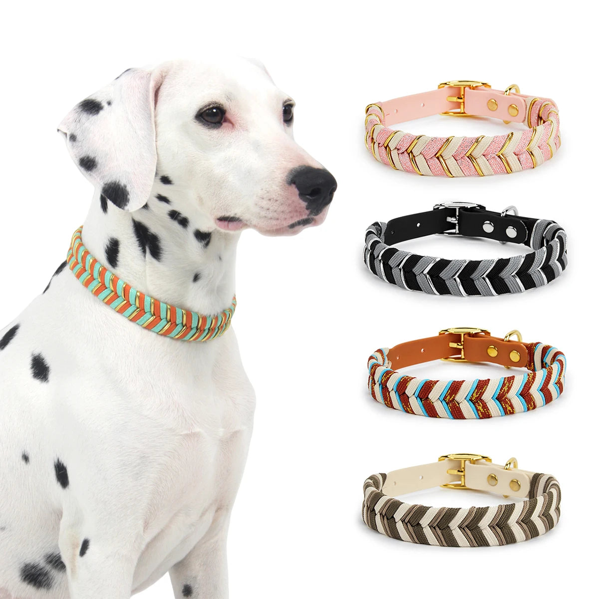 Colorful Adjustable Collar for Dogs & Cats