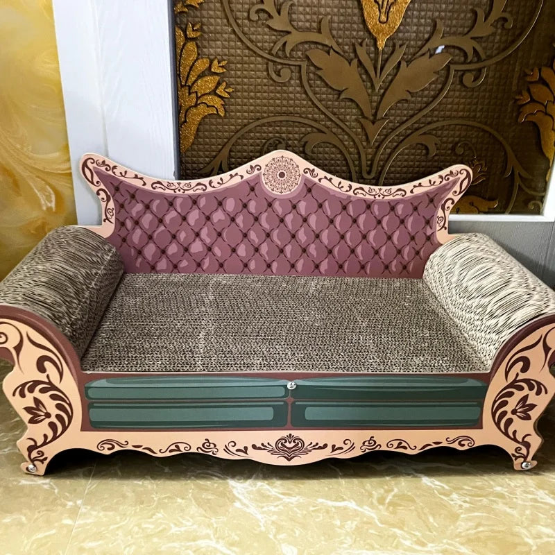L-Shaped Cat Scratcher, Sofa & Bed