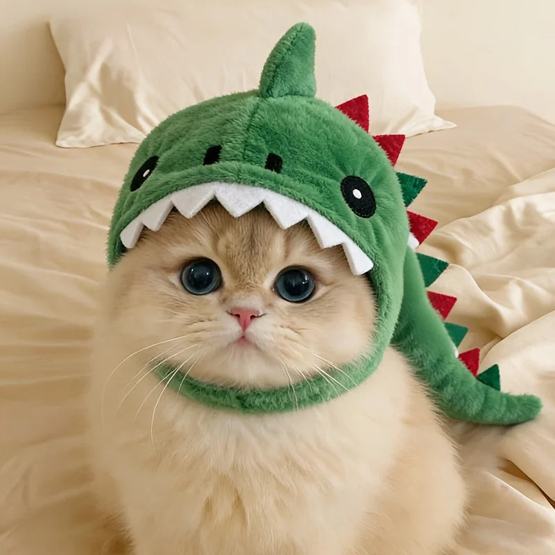 Cute Dinosaur Hat for Cats